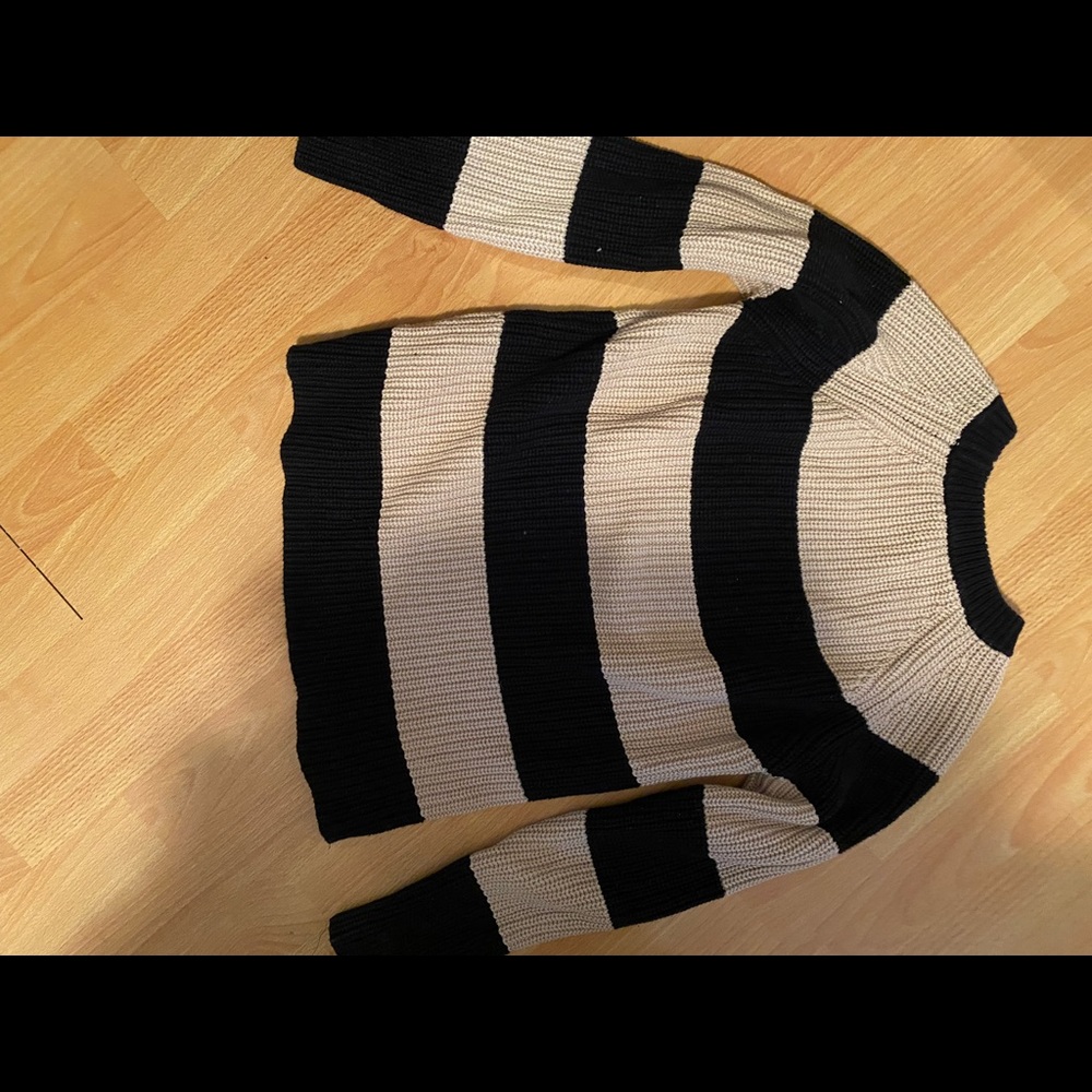 Laura Knits striped sweater